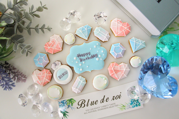 【アイシングクッキー】　宝石　ジュエリー　誕生日　プレゼント　ダイヤモンド 6枚目の画像