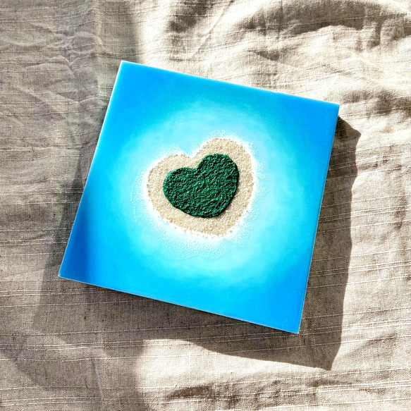 幻のハート島」 15,000円〜 海アート レジンアート 海 幻のハート島」 15,000円〜 海アート レジンアート 海