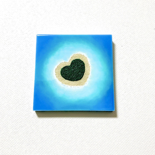 幻のハート島」 15,000円〜 海アート レジンアート 海
