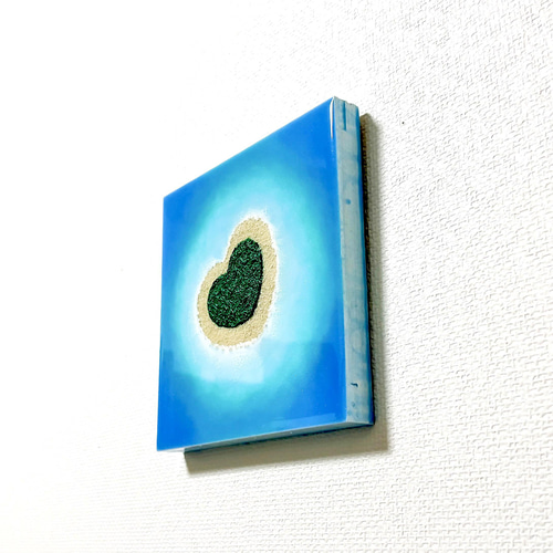 幻のハート島」 15,000円〜 海アート レジンアート 海