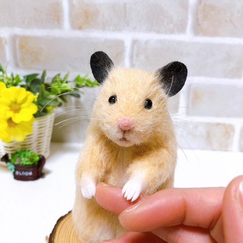 ▽羊毛フェルト ▽羊毛フェルトハムスター ▽羊毛ハムスター