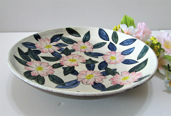 　山茶花（サザンカ）盛り皿 9枚目の画像