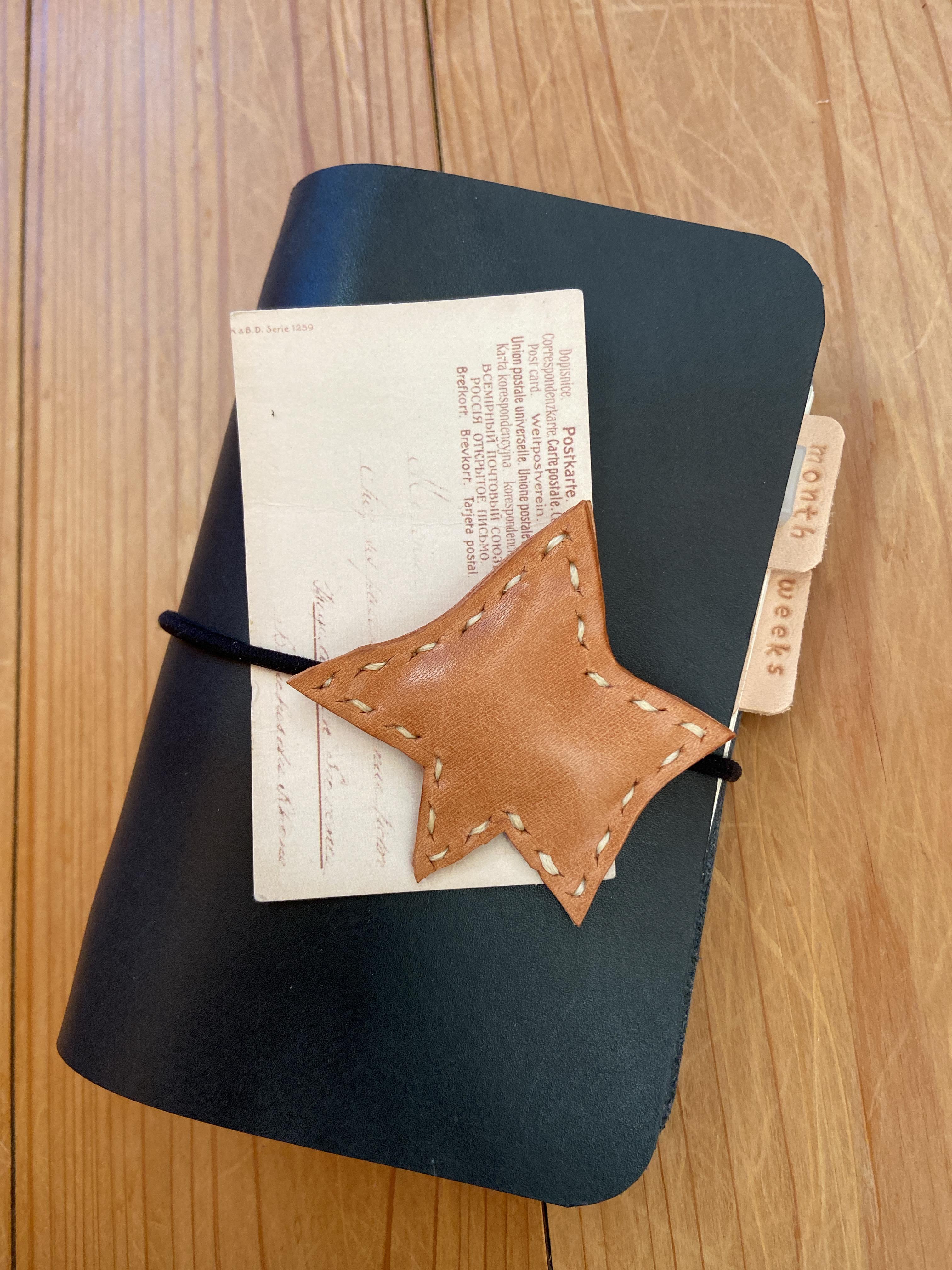 星の留めゴム システム手帳カバーミニ6穴