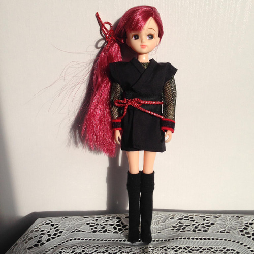リカちゃん用のドレスセット ( ネコちゃんコーデ アウト リカちゃん用のドレスセット ( ネコちゃんコーデ アウト