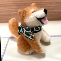 笑顔の柴犬(赤柴)羊毛フェルト 5枚目の画像