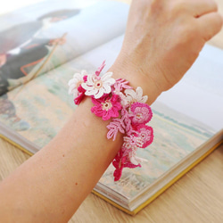 OYA crochet bracelet [BIJOU] Spring Daisy 第2張的照片