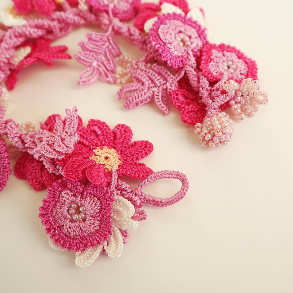 OYA crochet bracelet [BIJOU] Spring Daisy 第4張的照片