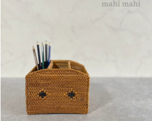 立てて収納☆リモコン類はいつもここに♪ リモコンケース ナチュラル