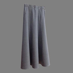 ～Series冬生地スカート(裏付仕様)…杢グレー×濃紺チェック～ 4枚目の画像