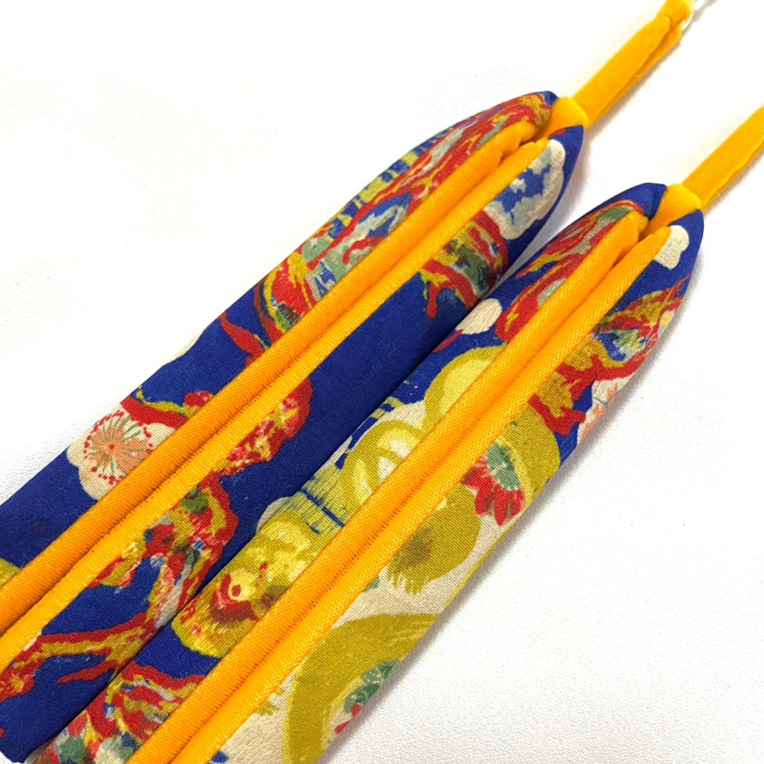 足が痛くなりにくい鼻緒☆油絵オレンジ