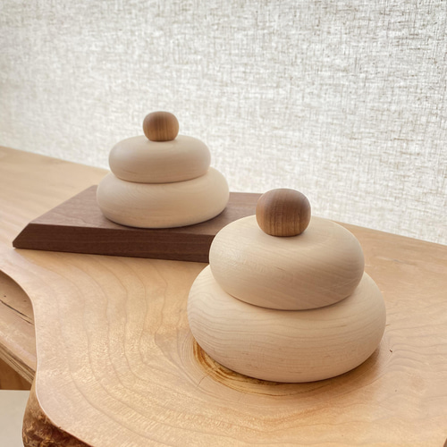 鏡餅 木製 台座セット 正月お飾り 季節インテリア その他インテリア