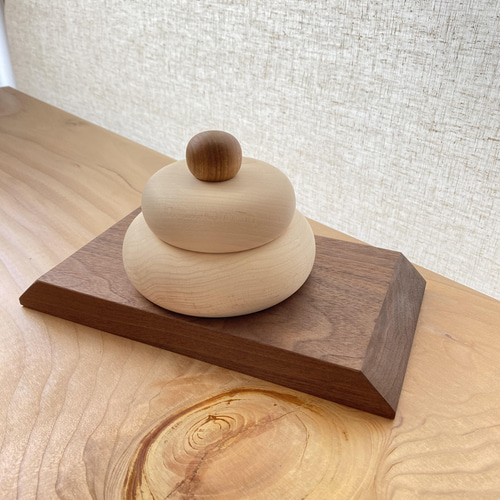 鏡餅 木製 台座セット 正月お飾り 季節インテリア その他インテリア