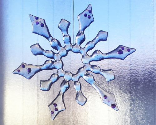 バカラ　金色雪の結晶オーナメント　2017 バカラ 金色雪の結晶オーナメント 2017