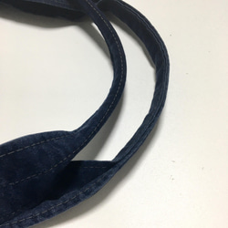 [A4 兼容] Indigo sashiko kendo wear remake 手提包 M 尺寸 2 第4張的照片