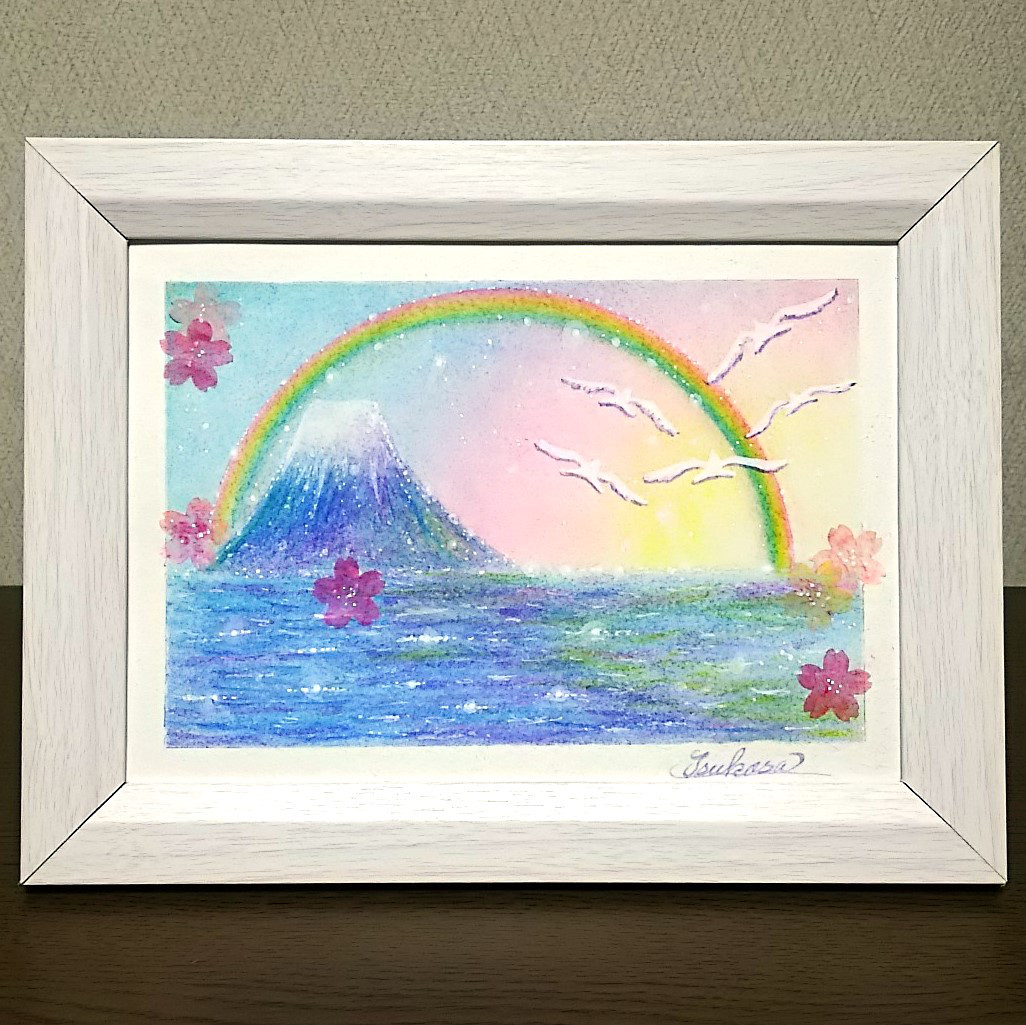 原画】『冒険の旅へ』（鳥の絵 ガラクタ アンティーク 森林