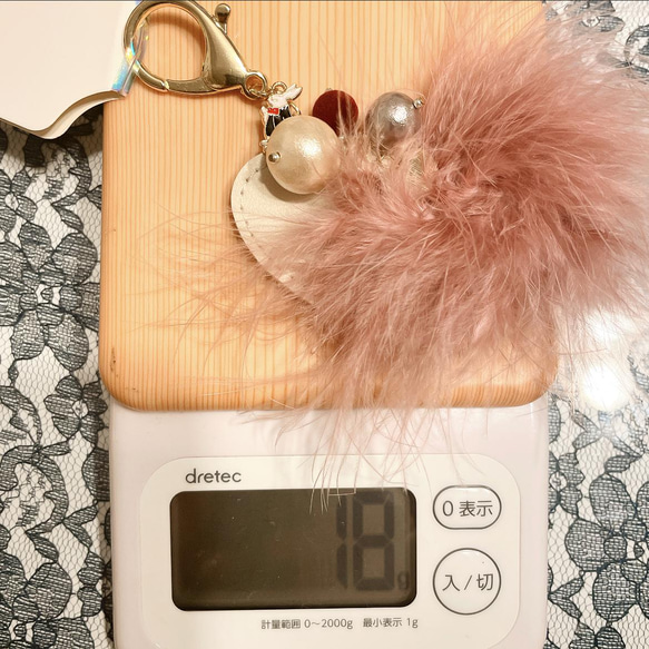 marabo-fur bagcharm~pink~ 5枚目の画像