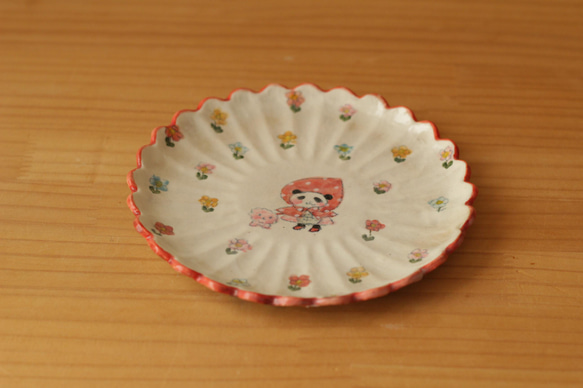 * Y-sama 的獨家屏幕粉狀小紅帽熊貓和粉紅色 Mofumofu Wanko Margaret Plate。 第2張的照片