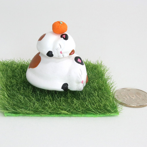 三毛猫豆鏡餅 鏡餅 Eishun えいしゅん 通販 13163297｜Creema(クリーマ)