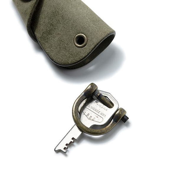 Button Hook Key Case S [Khaki] / ButtonHookKeyCase S [KAHKI] Mis 第6張的照片