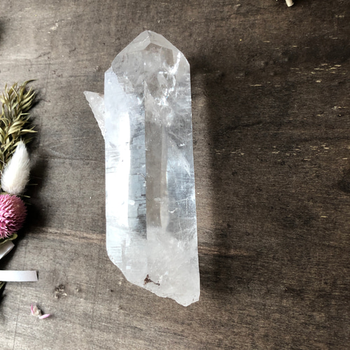 ヒマラヤ水晶 パキスタン・スカルドゥ産 原石 183g 高品質 一部虹入り