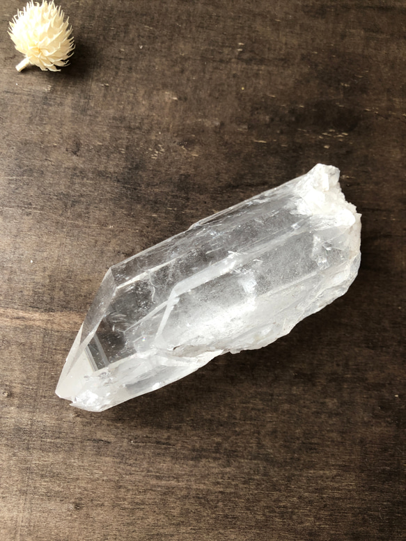 ヒマラヤ水晶　パキスタン・スカルドゥ産　原石 205g 高品質　一部虹入り☆ 5枚目の画像