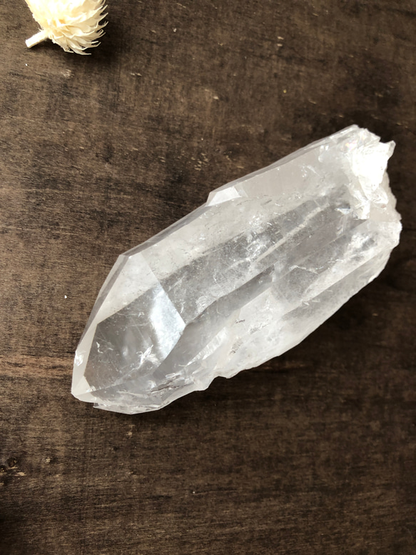 ヒマラヤ水晶　パキスタン・スカルドゥ産　原石 205g 高品質　一部虹入り☆ 3枚目の画像