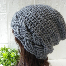 J様オーダー♪ 手編み帽子　主役級のニット帽♡ ゆるり愛されニット帽♡ 2点 72b6a2be715c97245a473926f1edad