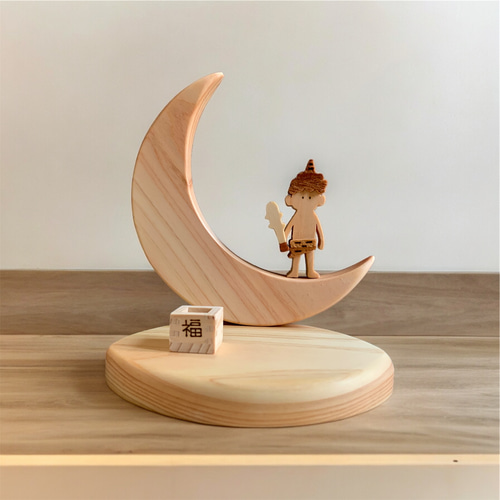 鑑賞石 三日月 満月 飾り物 オブジェ 台座付き 4点セット 鑑賞石 三日月 満月 飾り物 オブジェ 台座付き 4点セット