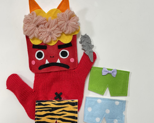 受注販売】手袋シアター☆鬼☆節分 おもちゃ・人形 wako 通販 13163938