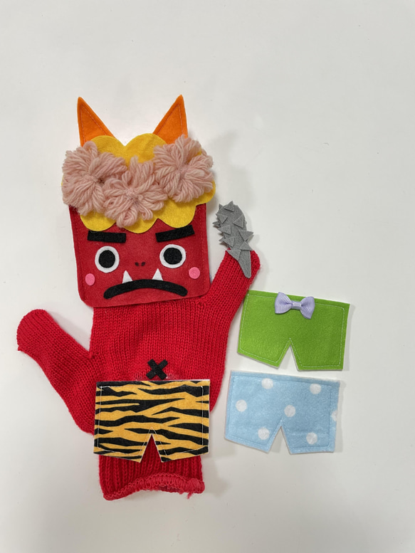 受注販売】手袋シアター☆鬼☆節分 おもちゃ・人形 wako 通販 13163938