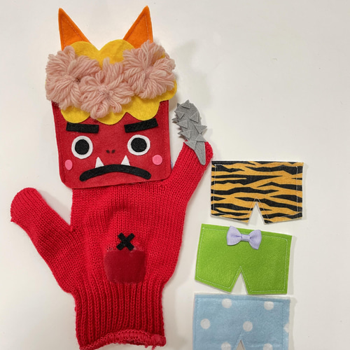 受注販売】手袋シアター☆鬼☆節分 おもちゃ・人形 wako 通販 13163938