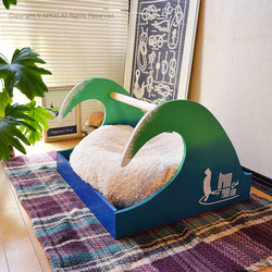 【GreenRoomCat】チューブボックス　シンプルな猫ベッドです 5枚目の画像