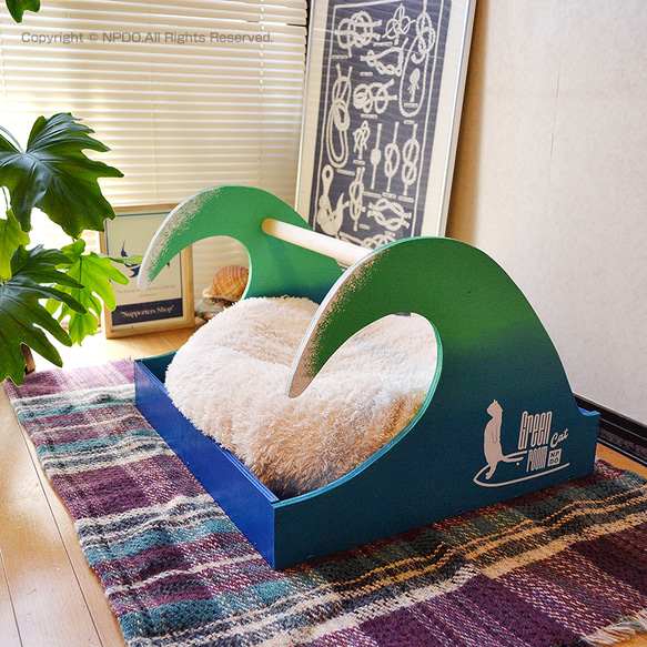 【GreenRoomCat】チューブボックス　シンプルな猫ベッドです 5枚目の画像