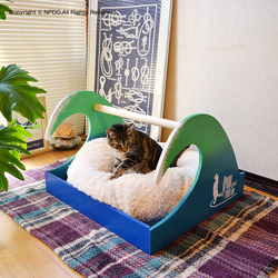 【GreenRoomCat】チューブボックス　シンプルな猫ベッドです 6枚目の画像