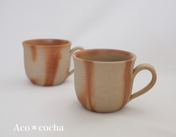 たっぷりのめる　備前マグカップ（緋だすき） 7枚目の画像