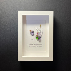 シーグラスアート「サングリア・白 ～金木犀～」 その他アート ゆきみ