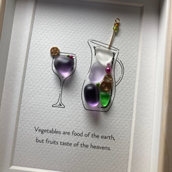 シーグラスアート「サングリア・紫」 6枚目の画像