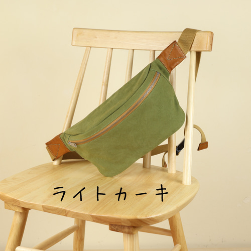 フェスバッグ 【全7色】 帆布 革 ボディバッグ 鞄 シンプル フェス お