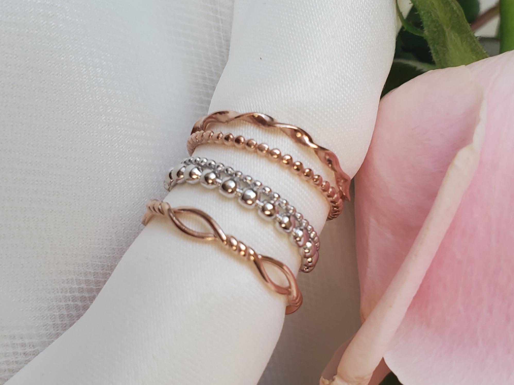 華奢、重ねつけリングmy collection　No5 SV925