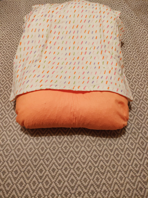 SALE 赤ちゃんが落ち着く夢のベビーベッドbabybed"APO"  cover set  orange stic 9枚目の画像