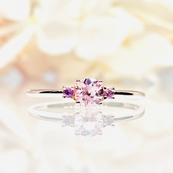 再販x2] K10・K18・Pt(10金・18金・プラチナ) 高品質モルガナイトと