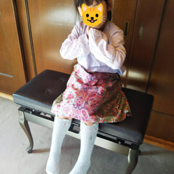 子供服☆リバティ☆パッチワークスカート(サイズ100～120) 5枚目の画像