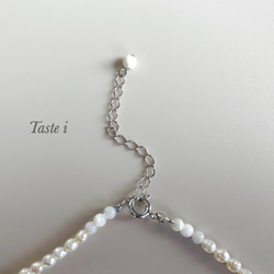 ♦︎再販30点以上！【大人テイスト】淡水ライスパールの60センチネックレス　シルバー925〔20066〕 6枚目の画像