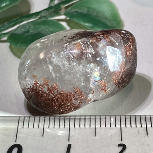 ガーデンクォーツ ⭐️ 虹 ロドライト タンブル 天然石 東洋占星術師の