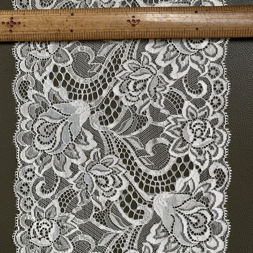 幅17cmの花柄レース【白】NB419 レース nobees 通販 13167871｜Creema