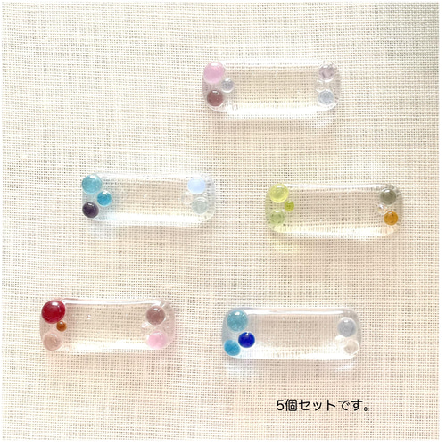 受注品》ベネチアンガラスドット箸置き（5個セット） 箸・箸置き