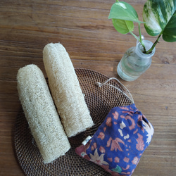 Loofah Sponge  ロンボク島産 ヘチマたわし2本セット 3枚目の画像