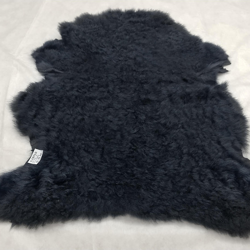 セール品】ムートン（ダブルフェイス） ネイビー色 トルコ産羊皮100% 1