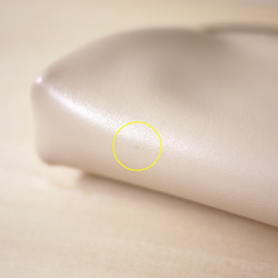 【受注制作・裏地&口金色が選べます】カード＆コインケース《押し口財布 Sサイズ》レザー　ライトベージュ 8枚目の画像