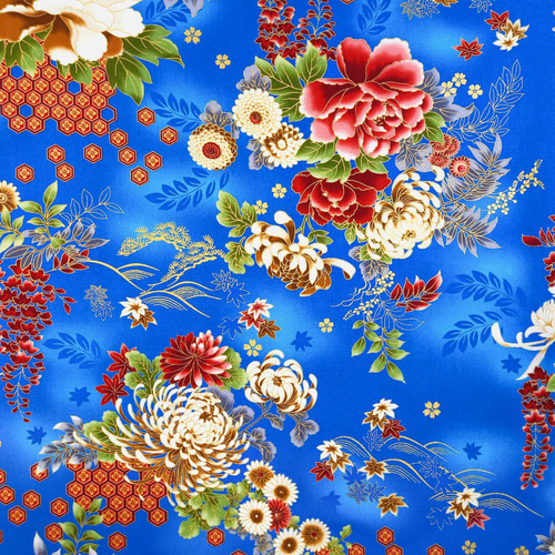 生地 和柄 青 花 布 - 50×50cm 生地 MITSUKATTA 通販 13168627